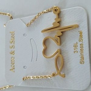 Chain Heart Rate Heart Minimalist Electrocardiogram Pendant Necklace for Woman